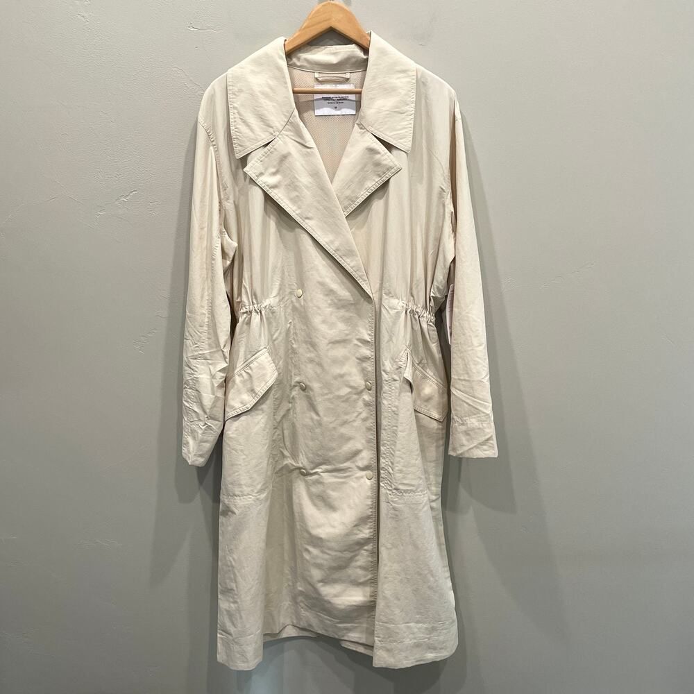 NWT Athleta Luna Trench Coat in Dune - Size: Medium - Picture 2 of 11
